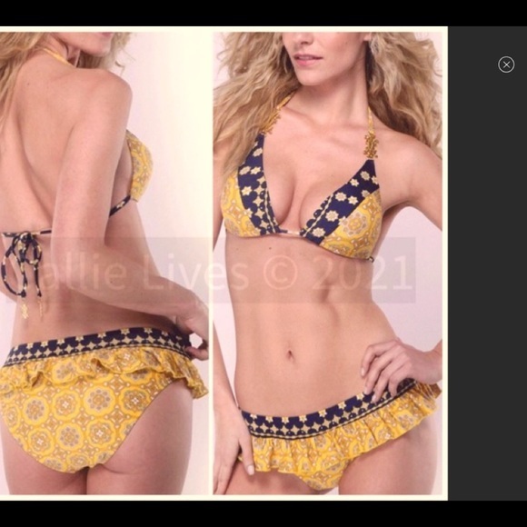 Monogram Ruffle Bikini - Picture 5 of 12